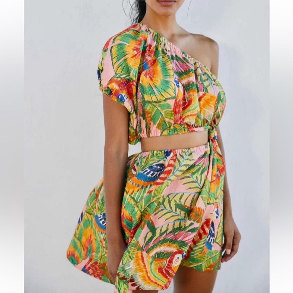 Farm Rio Cut Out Mini Dress